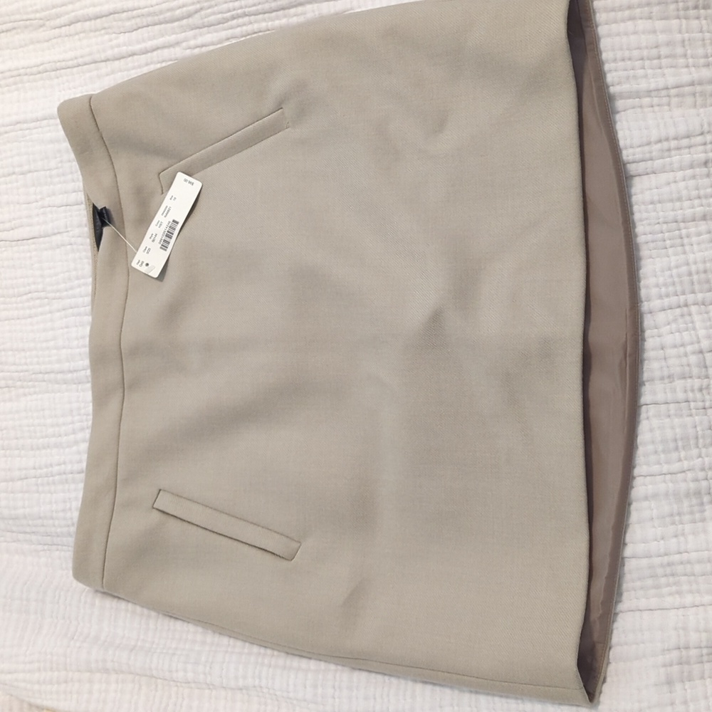 J. Crew Wool Skirt, Beige, Size 10